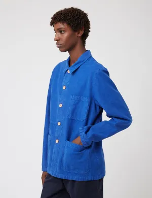 Bhode Chore Jacket (Wood Buttons) - Bugatti Blue