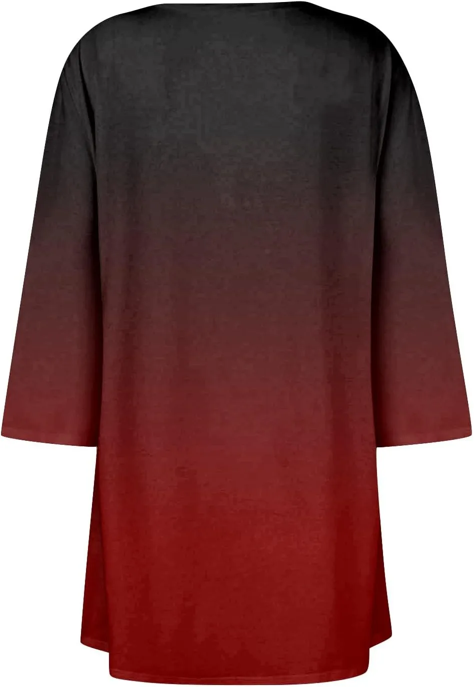 Bomber Jacket Women 3/4 Length Sleeve Draped Long Duster Lightweight Summer Cardigan Gradient Versatile Bolero Shrugs