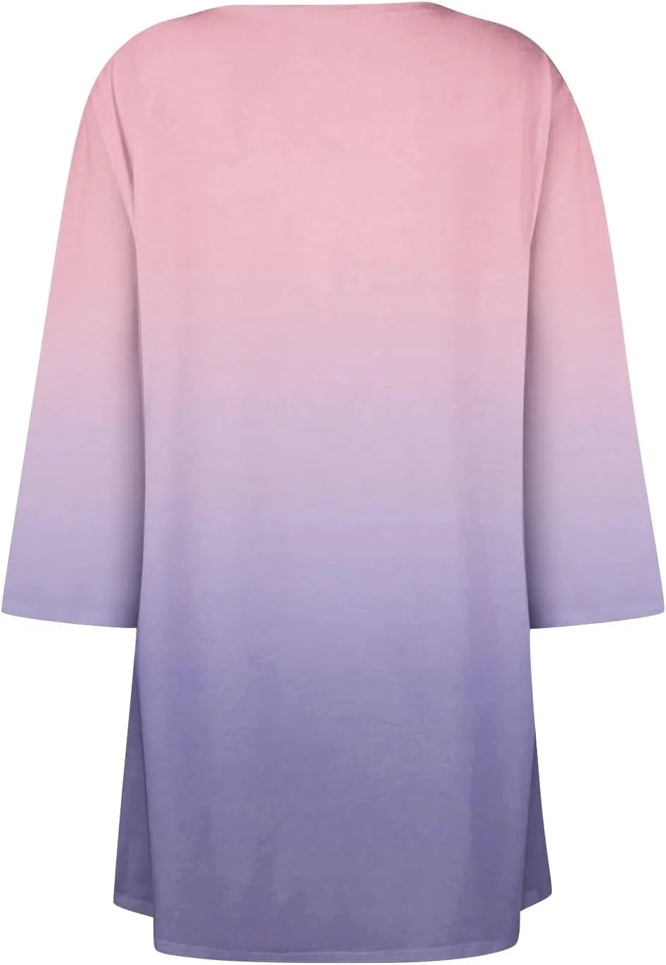 Bomber Jacket Women 3/4 Length Sleeve Draped Long Duster Lightweight Summer Cardigan Gradient Versatile Bolero Shrugs