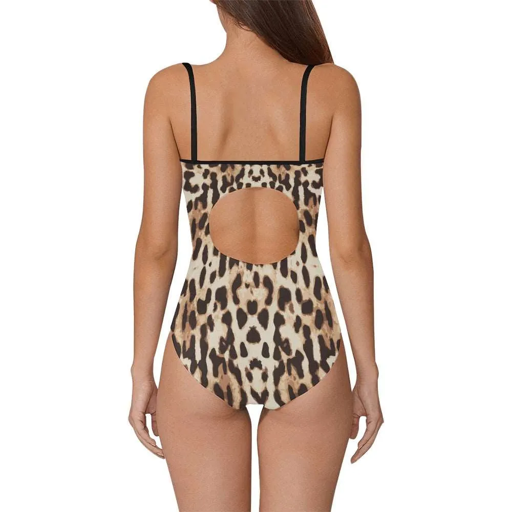 Cheetah Women's Slip One Piece Swimsuit