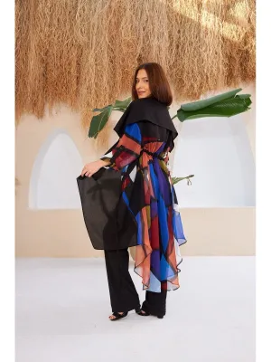 Colorful Chiffon Back Kimono