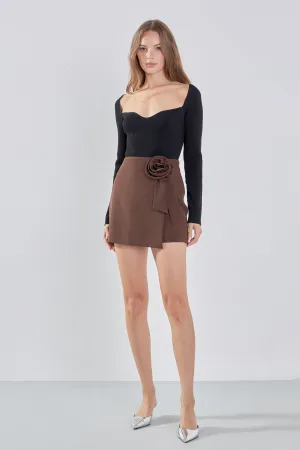 Corsage Mini Skirt
