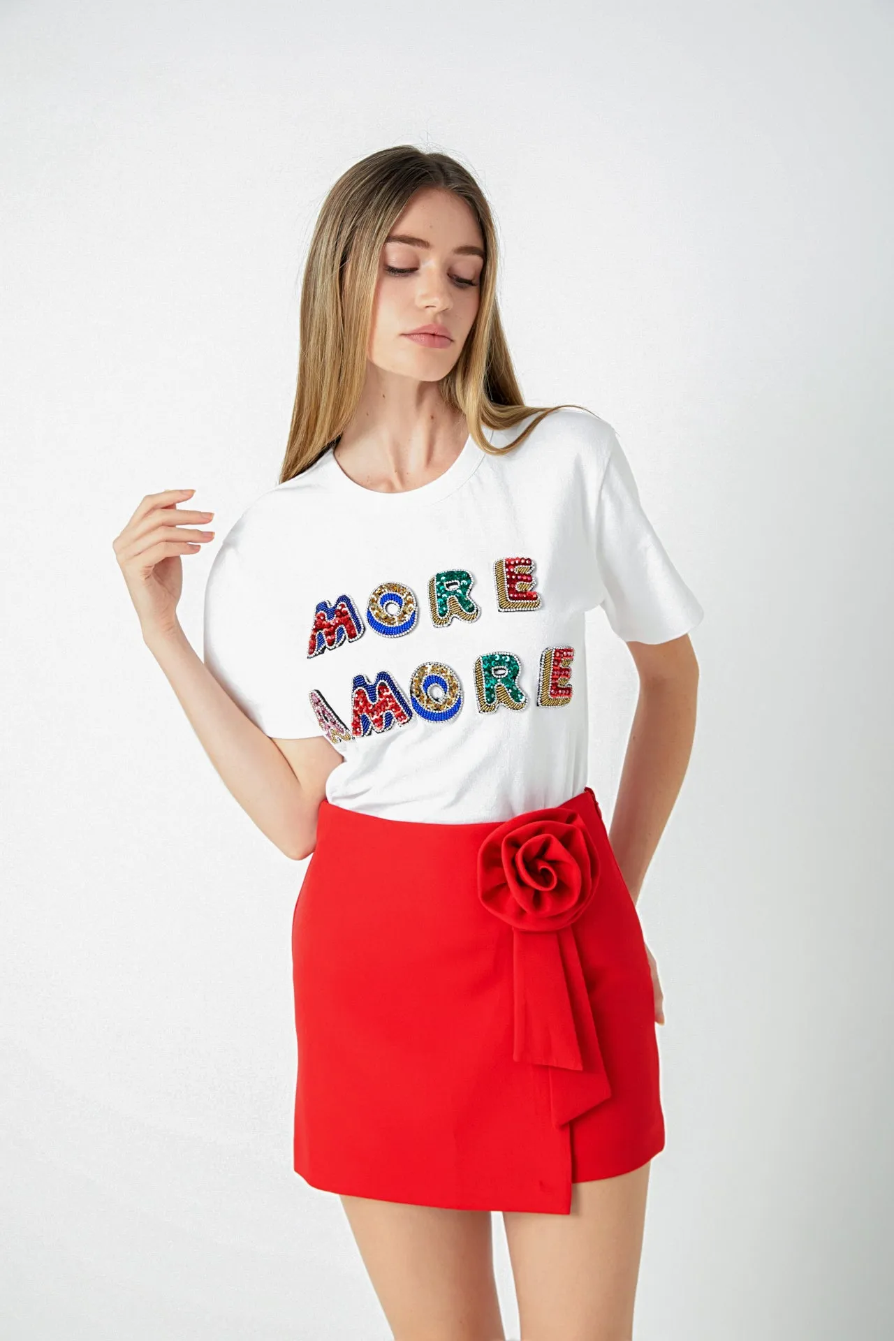 Corsage Mini Skirt