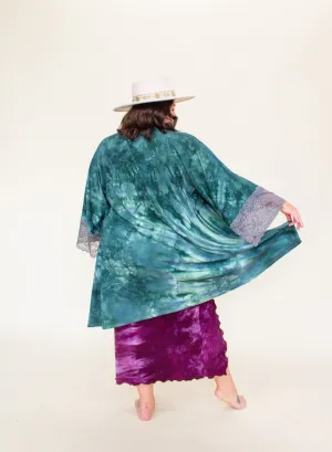 'Dusty Teal' Lace Muse Duster