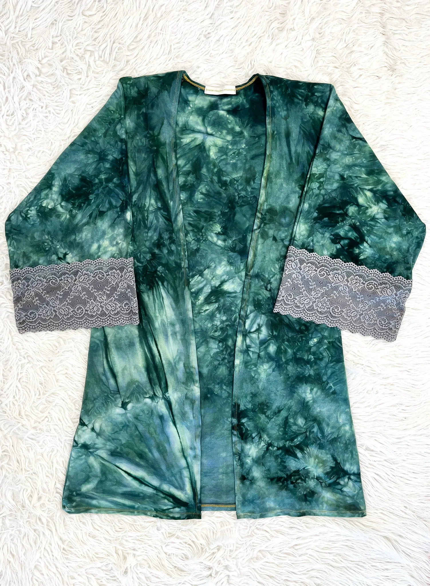 'Dusty Teal' Lace Muse Duster