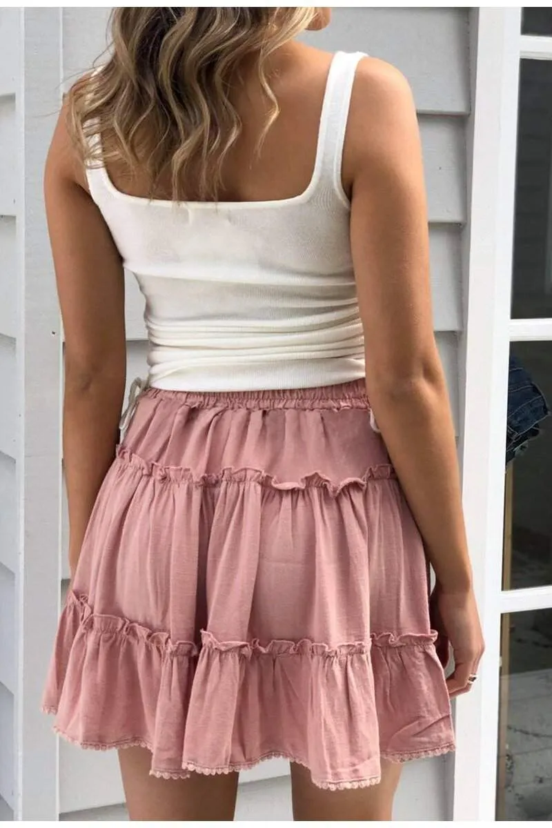 Florentine Pink Summer Skirt