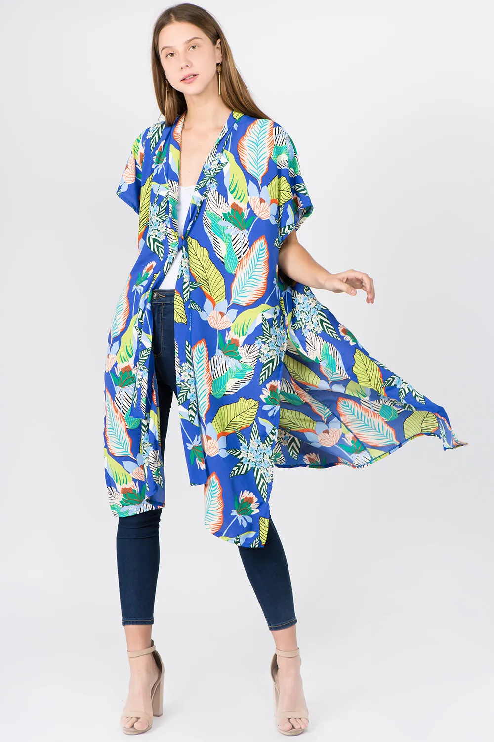 KP-1C95 long floral kimono