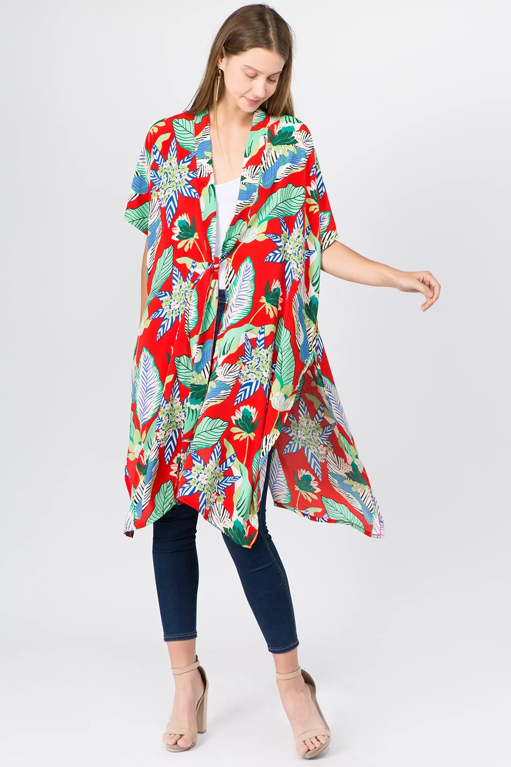 KP-1C95 long floral kimono