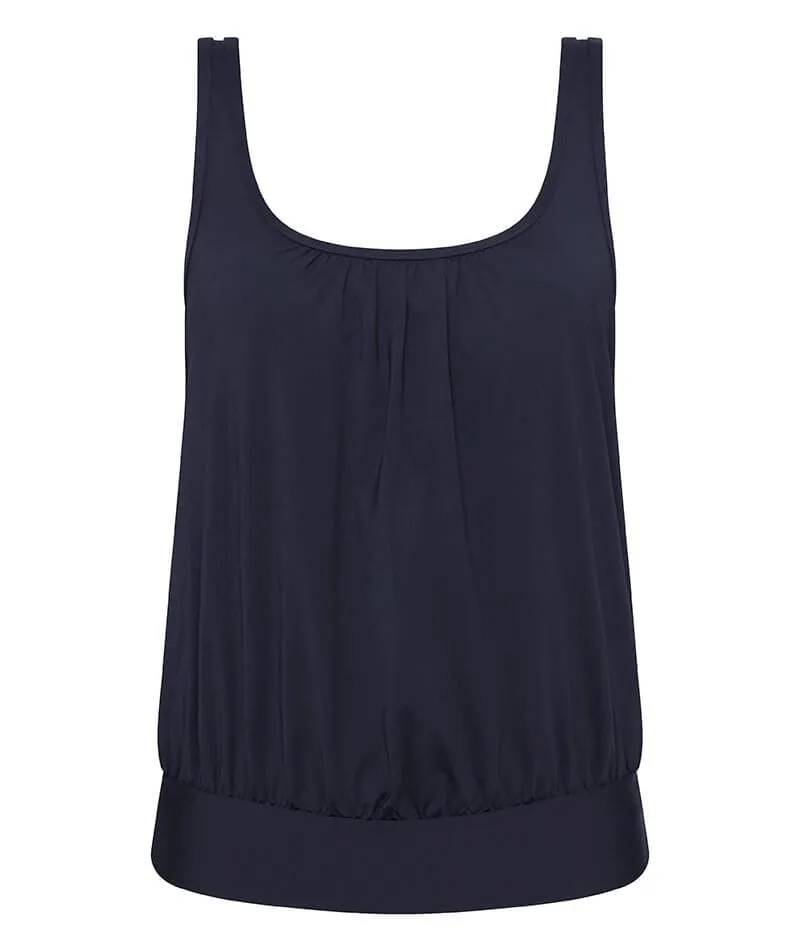 Sea Level Eco Essentials Blouson Tank Singlet Top - Night Sky