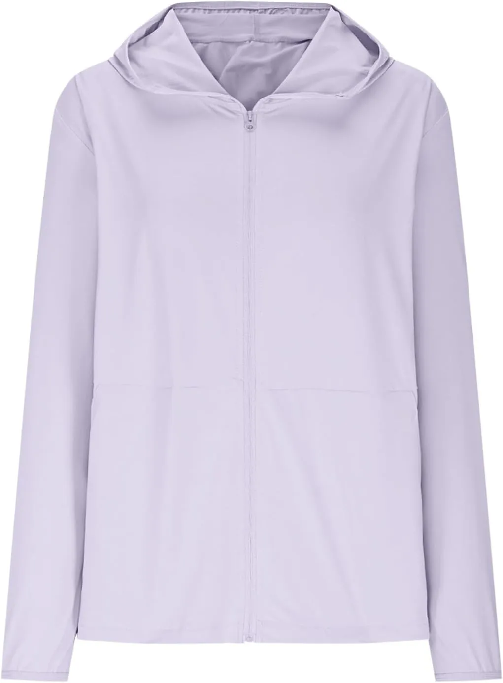 UV Protection Jackets with Hoodie for Womens Full Zip Up Lightweight Summer Sun Protect Coat with Pockets & Thumb Hole